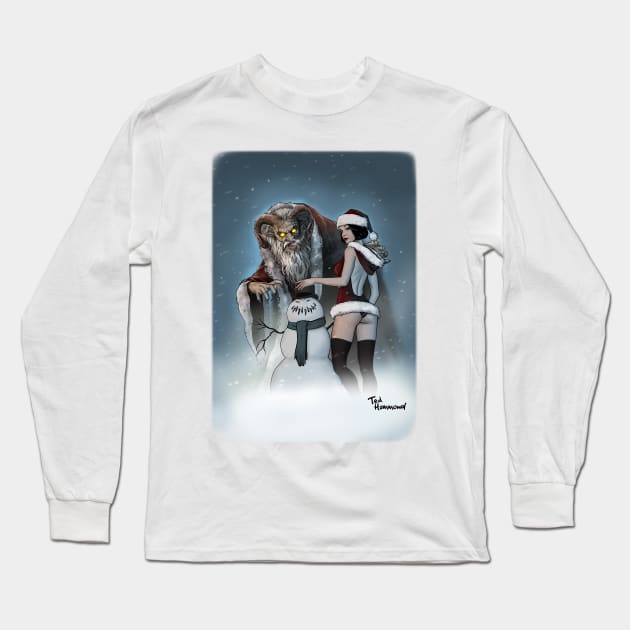 Krampus Long Sleeve T-Shirt by ted1air